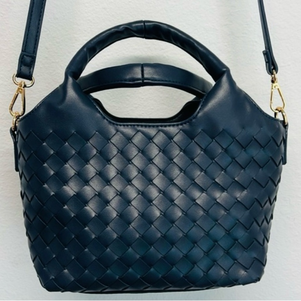 Urban Expressions Navy Woven Handbag